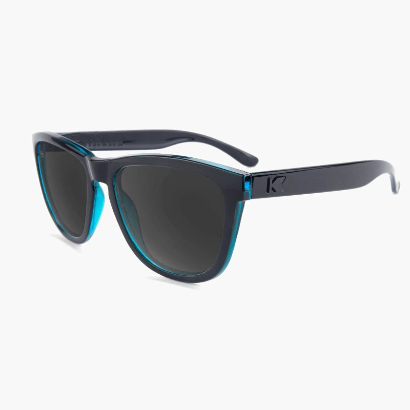 Knockaround Black Ocean Premium Sunglasses--flyover view