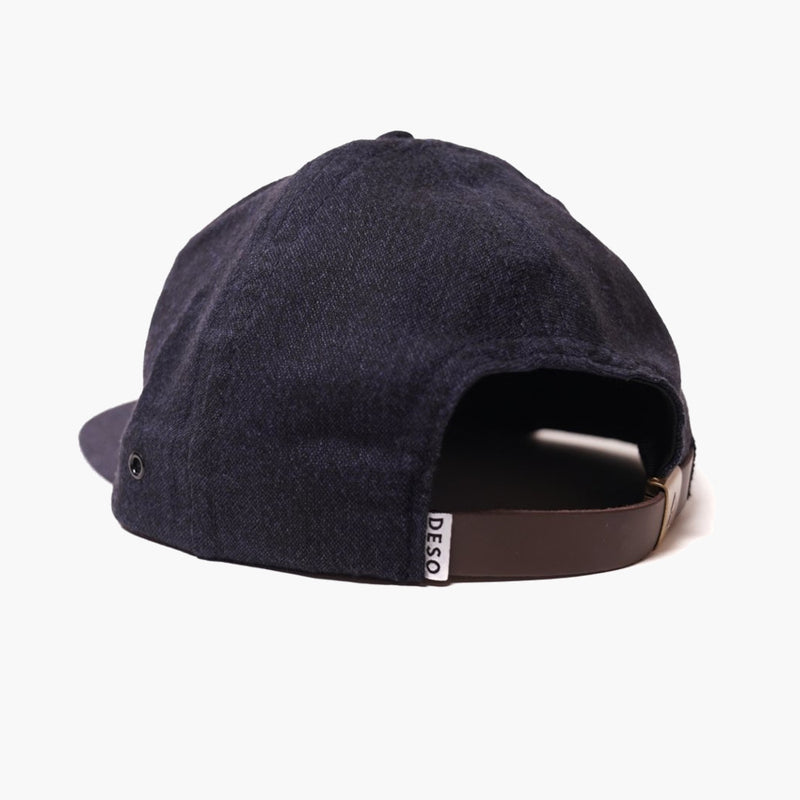 deso supply co deadstock Italian woolen navy hat - side view