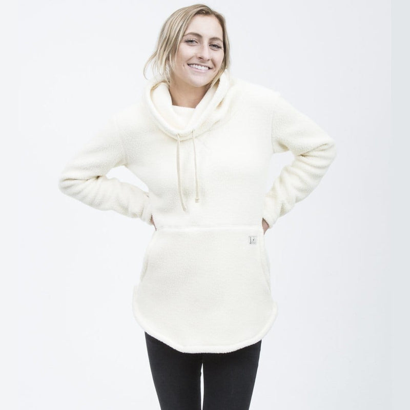 Deso Supply Co. Tallac Winter White Pullover--on model