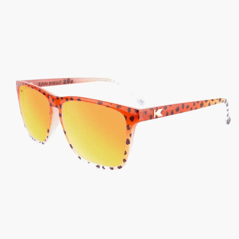 Knockaround Cheetah Limited Edition Fast Lane Sunglasses--flyover view