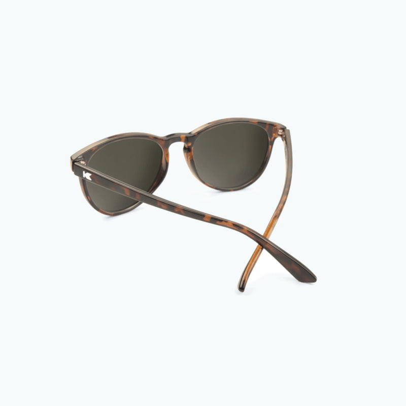 knockaround affordable sunglasses glossy tortoise shell amber mai tais - back view