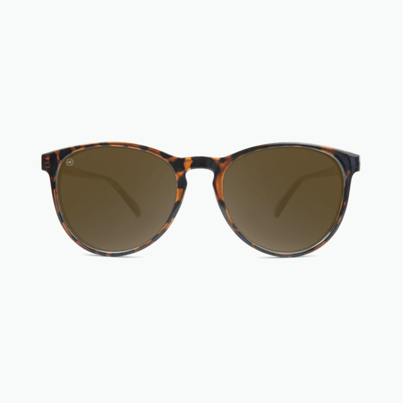 knockaround affordable sunglasses glossy tortoise shell amber mai tais - front view