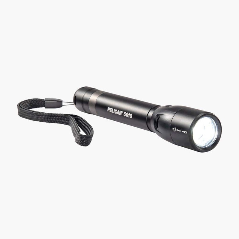 pelican 5010 flashlight--angle view with strap