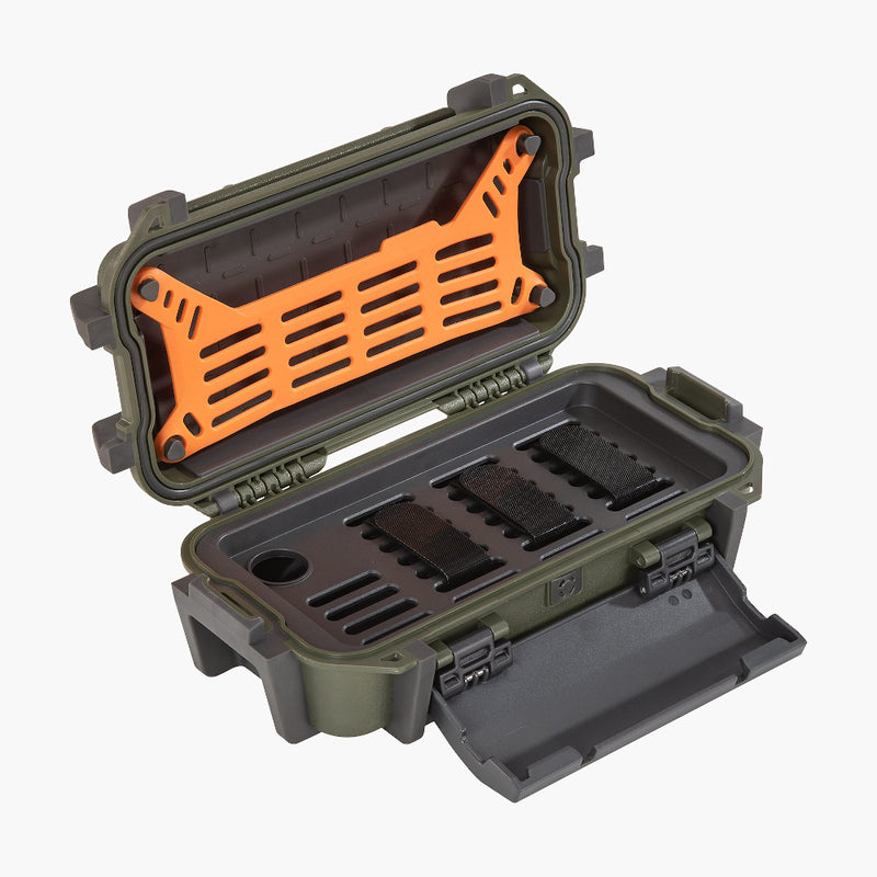 Pelican R20 Ruck Case Olive Drab--open angle view