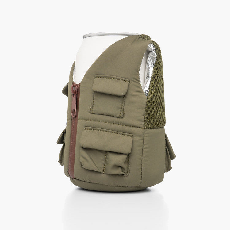 puffin cooler beverage adventure vest - left angle view