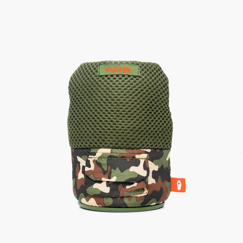 puffin cooler beverage woodsy camo - back view