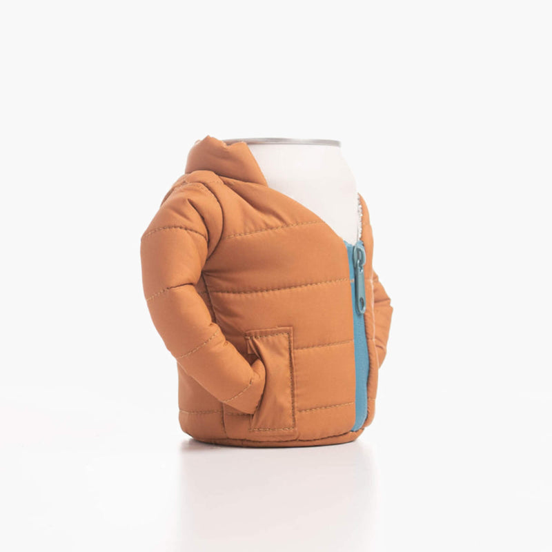 puffin coolers beverage jacket - right angle view