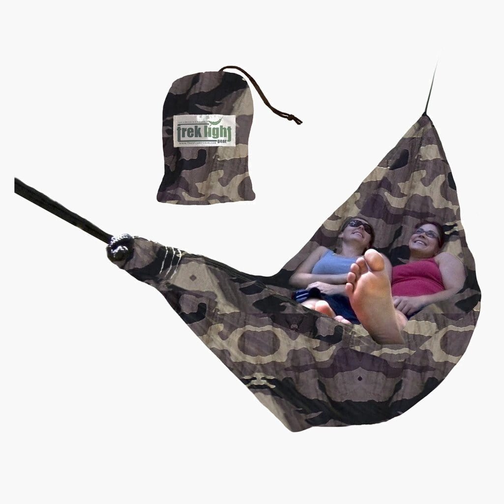 hängematte camouflage Double Hammock: Lifetime Warranty. Camp, Travel, Life. Trek Light Gear Camouflage / Rope & Carabiner Bundle