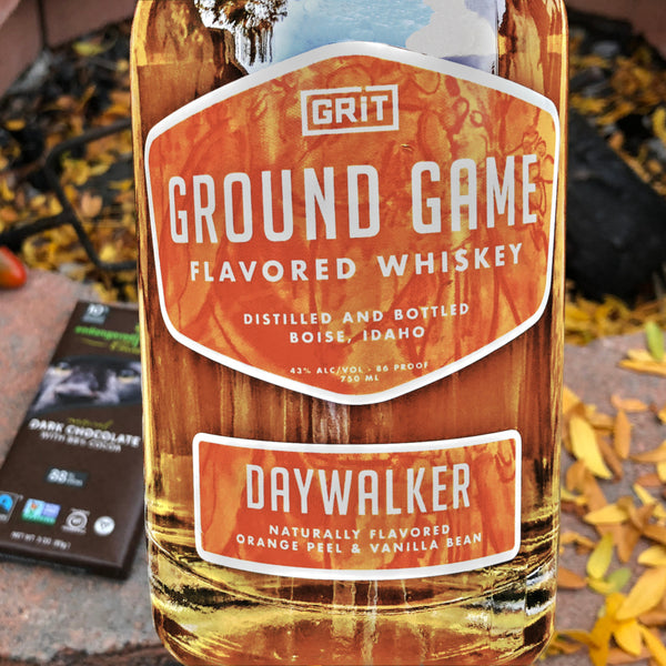 bottle of grit ground grame whiskey and smores
