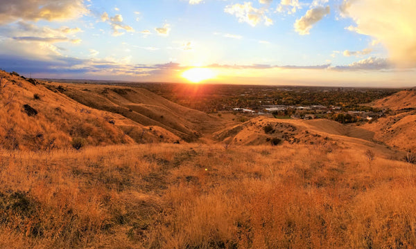 View from Table Rock trail in Boise during sunset.