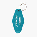 Advanced Primate Adventure Awaits Retro Motel Key Tag -- Front View