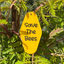 Advanced Primate Save the Bees Retro Motel Key Tag-- Lifestyle image 1