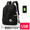 Collegiate Edition Backpack--black with USB charging port