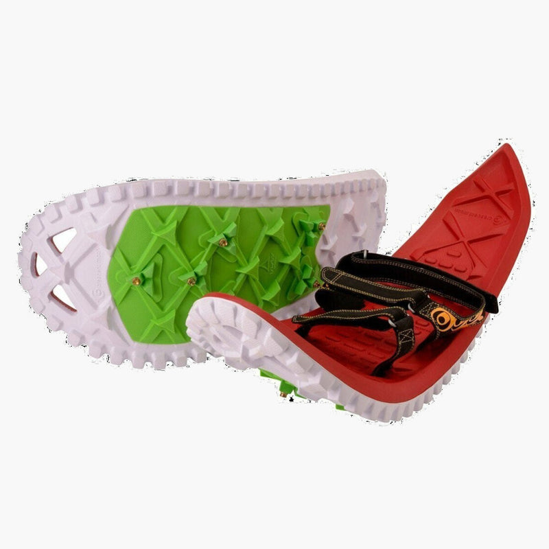 Crescent Moon Snowshoes Eva Red -- pair view