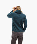 Deso Supply Co. Wooly Trawler Zip Hoodie--on model--back view