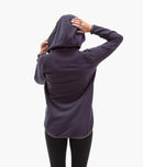 Deso Supply Co. Ellis Nebula Half-Zip Hoodie--on model--back view