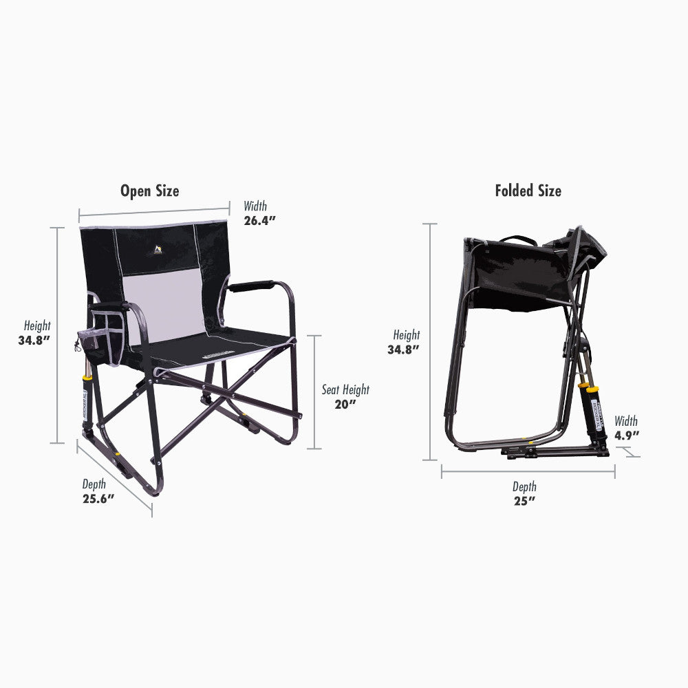 Portable Folding Xl Rocker Folding Chair GCI Outdoor Freestyle
