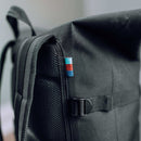 got bag rolltop black - back view
