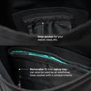 got bag rolltop black - features view