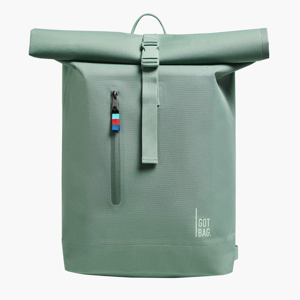 Got Bag Rolltop lite backpack in light teal blue Got Bag Rolltop Bag - Accessories main image 4