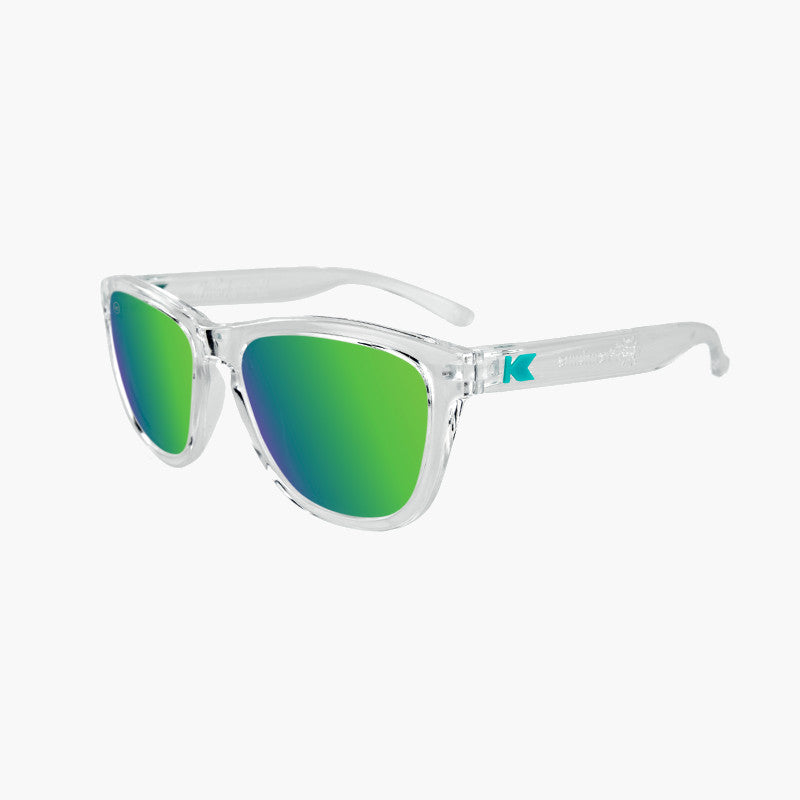 knockaround affordable kids sunglasses clear green moonshine premiums-flyover view