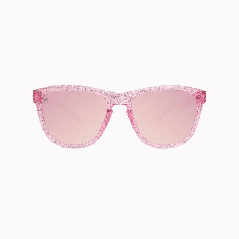 knockaround affordable kids sunglasses pink sparkle--front view