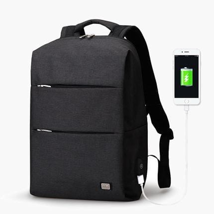 The Edge Backpack--Black--front