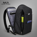 The Edge Backpack--Black--open