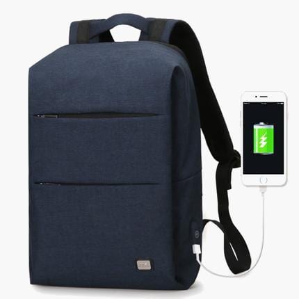 The Edge Backpack--Navy--front