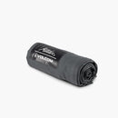 Matador packable beach towel charcoal - rolled view