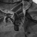 matador packable towel poncho - charcoal drawstring view