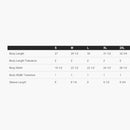 nature backs sol brown - size chart view