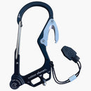 outdoor element black carabiner--main view