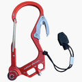 outdoor element fire escape red carabiner--main view