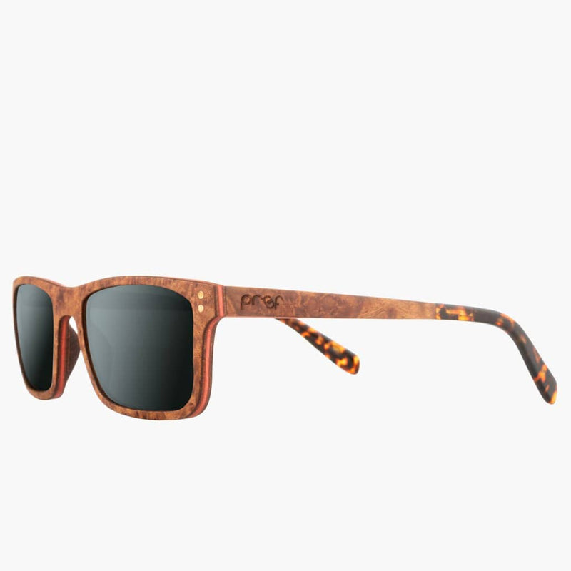 Boise Wood Rosewood/Polarized Lens--left front side view