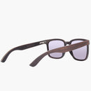 Federal Wood Ebony/Polarized Lens--Right Angled Rear View