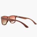 Ontario Wood Mahogany/Brown Fade Polarized Lens--Left Angled Rear View