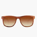 Ontario Wood Mahogany/Brown Fade Polarized Lens--Front View