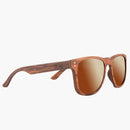 Ontario Wood Mahogany/Brown Fade Polarized Lens--Side View