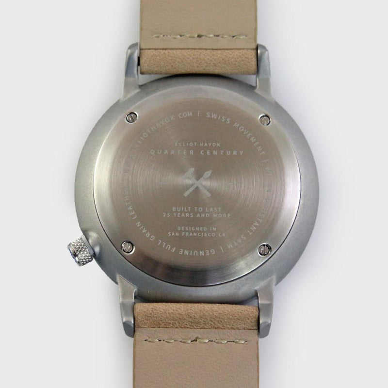 Graphite Steel Quarter Century Watch