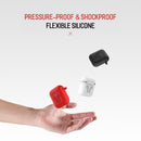 ROCK Silicone Apple AirPods Case w/ Bud Connector--flexible silicone