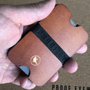 Proof Eyewear--The Slab Wood Wallet--in hand