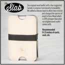Proof Eyewear--The Slab Wood Wallet--features