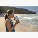 stanley the iceflow flip straw jug 40 oz hammertone green- lifestyle view