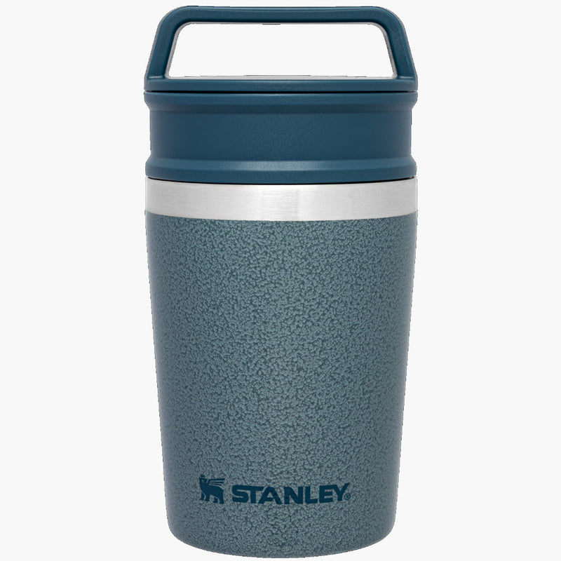 stanley the shortstack travel mug hammertone ice - front view