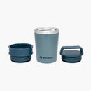 stanley the shortstack travel mug hammertone ice - open view