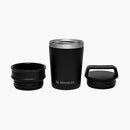 stanley the shortstack travel mug matte black - open view
