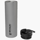 stanley titanium travel mug sandblasted - open view