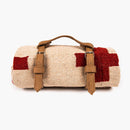 Trek Light Leather Blanket Carrier - blanket view
