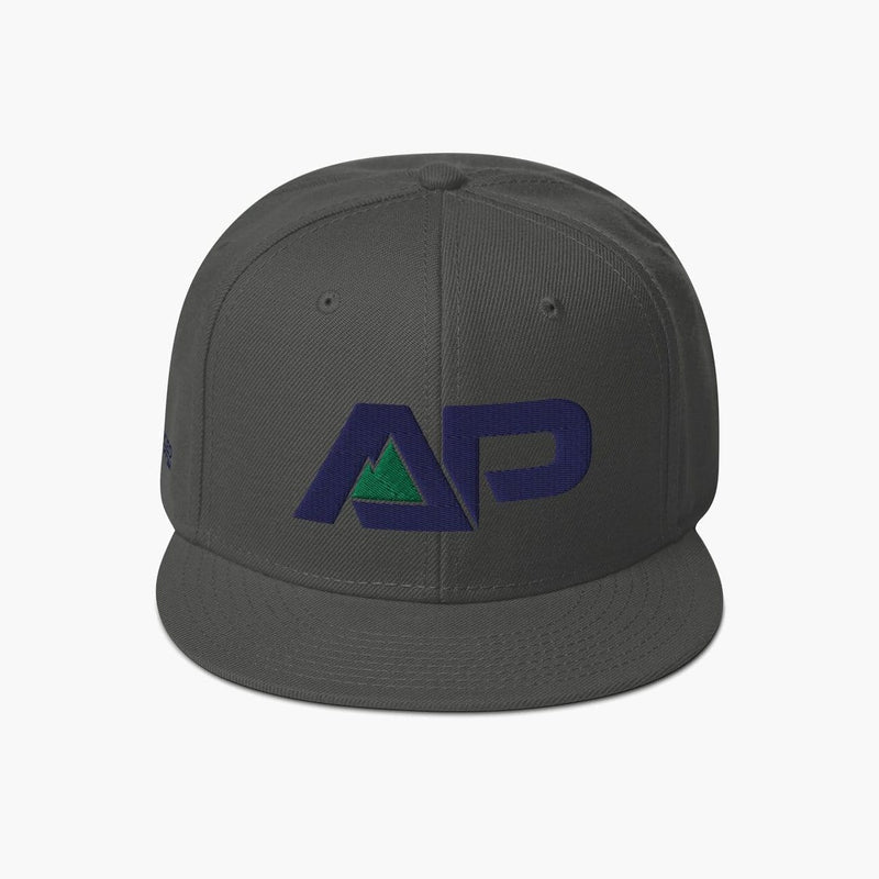 AP Snapback Hat--Charcoal